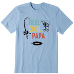 Reel Cool Papa Personalized T-Shirt, Hoodies & Sweatshirt - Background, kid name can be customized