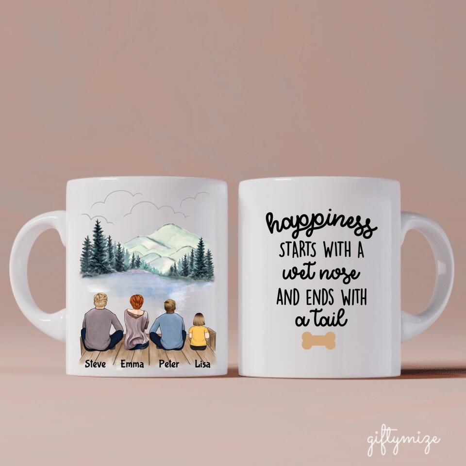 Diane Family Personalized Mug - Name, skin, hair, background, quote can be customized - Giftymize™️