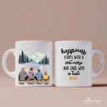Diane Family Personalized Mug - Name, skin, hair, background, quote can be customized - Giftymize™️