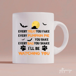 Witch Girl and Dog Personalized Mug - Name, skin, hair, dog, quote, background can be customized - Giftymize™️