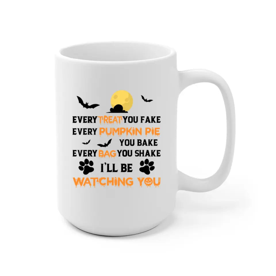 Witch Girl and Dog Personalized Mug - Name, skin, hair, dog, quote, background can be customized - Giftymize™️