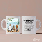 Dog Parent is awesome Personalized Mug - Name, skin, hair, dog, background, quote can be customized - Giftymize™️