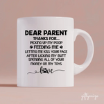 Dog Parent is awesome Personalized Mug - Name, skin, hair, dog, background, quote can be customized - Giftymize™️