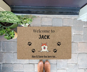Welcome To - Personalized Dog Doormat - Giftymize™️