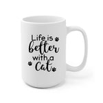 Cat Mom Personalized Mug - Name, skin, hair, cat, background, quote can be customized