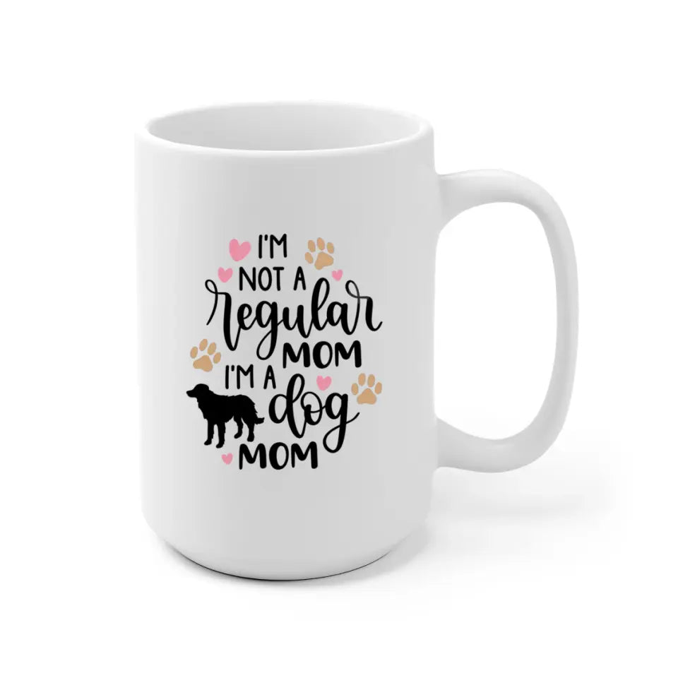 Dog Mom is awesome Personalized Mug - Name, skin, hair, dog, background, quote can be customized