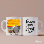 Man and Cats Personalized Mug - Name, skin, hair, cat, background, quote can be customized