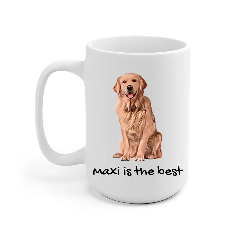 Beloved Dog Photo Upload Personalized Mug - photo, quote can be customized