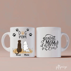 Adorable Dog Mom Personalized Mug - Name, dog, quote can be customized
