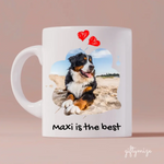 Dog Water Shape Upload Photo Personalized Mug - Photo, quote, name can be customized