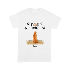 Adorable Dog Dad Personalized T-Shirt - Dog, name, quote can be customized