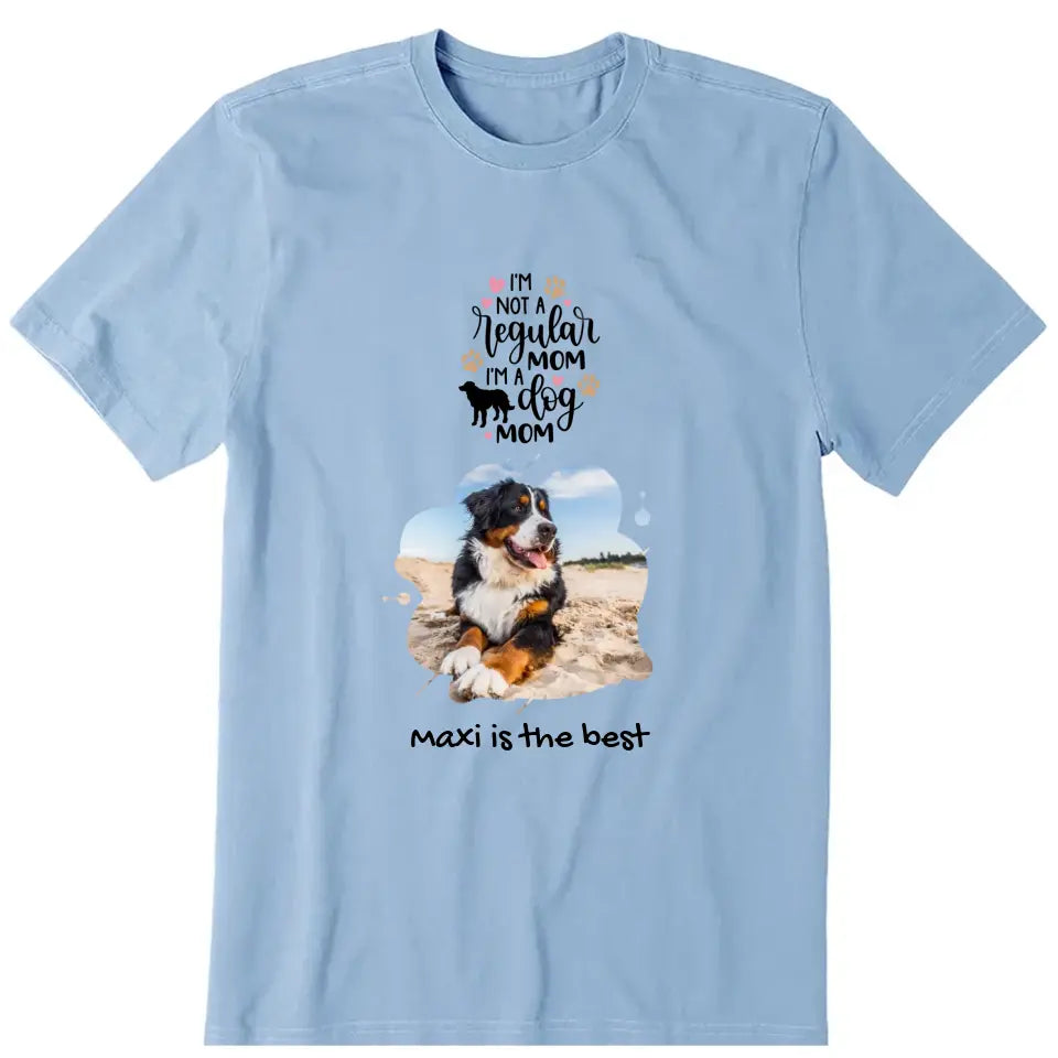 Dog Water Shape Upload Photo Personalized T-Shirt - Photo, quote, name can be customized - Giftymize™️