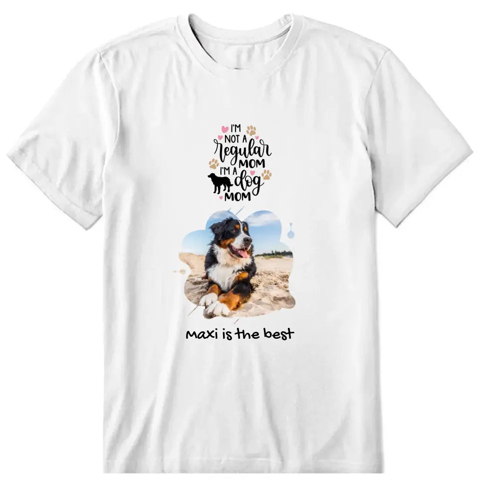 Dog Water Shape Upload Photo Personalized T-Shirt - Photo, quote, name can be customized - Giftymize™️