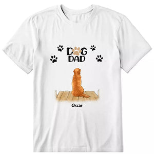 Adorable Dog Dad Personalized T-Shirt - Dog, name, quote can be customized