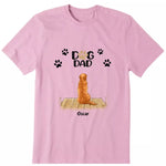 Adorable Dog Dad Personalized T-Shirt - Dog, name, quote can be customized