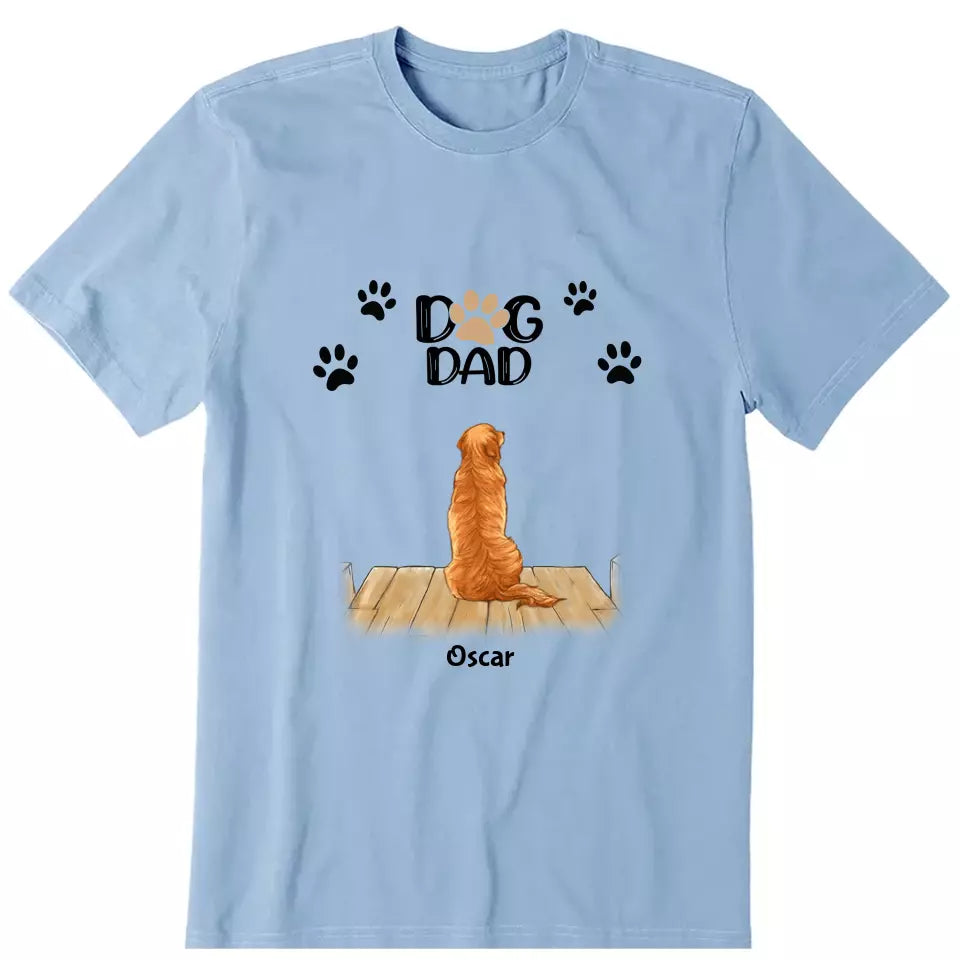 Adorable Dog Dad Personalized T-Shirt - Dog, name, quote can be customized - Giftymize™️