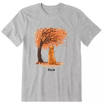 Dog Watching The Scenery Personalized T-Shirt - Dog, name, background can be customized