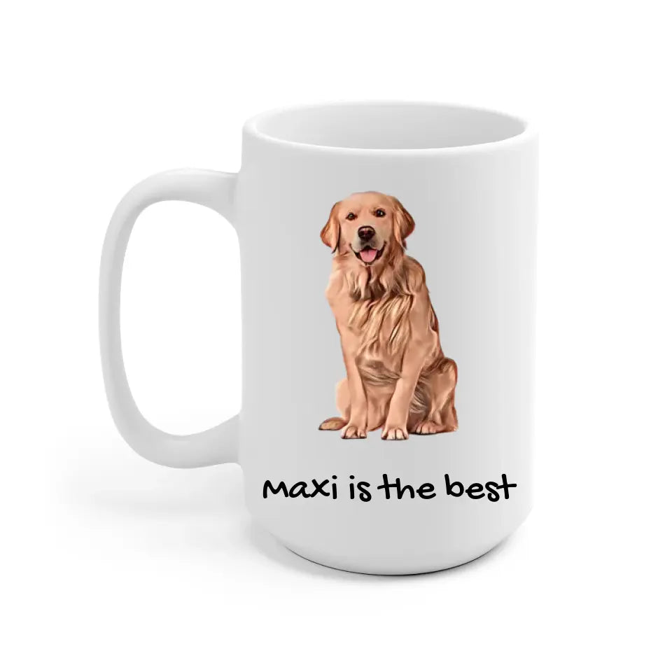 Beloved Dog Photo Upload Personalized Mug - photo, quote can be customized