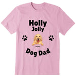 Jolly Dog Papa Personalized T-Shirt - Dog, name can be customized