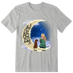 To The Moon And Back Personalized T-Shirt - Dog, name, skin, hair can be customized