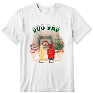 Christmas In House Dog Dad Personalized T-Shirt, Hoodie & Sweatshirt - Name, skin, hair, dog, can be customized