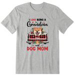 I Love Being A Dog Mom Personalized Photo Upload T-Shirt, Hoodie & Sweatshirt - Name, dog can be customized