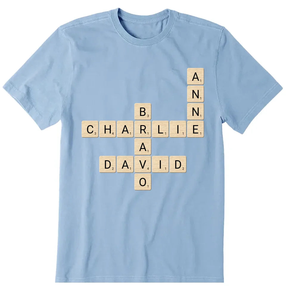 Funny Scrabble Puzzle Personalized T-Shirt, Hoodie & Sweatshirt - Name can be customized