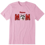 In Dog Mom Heart Personalized Photo Upload T-Shirt, Hoodie & Sweatshirt - Name, dog photo can be customized