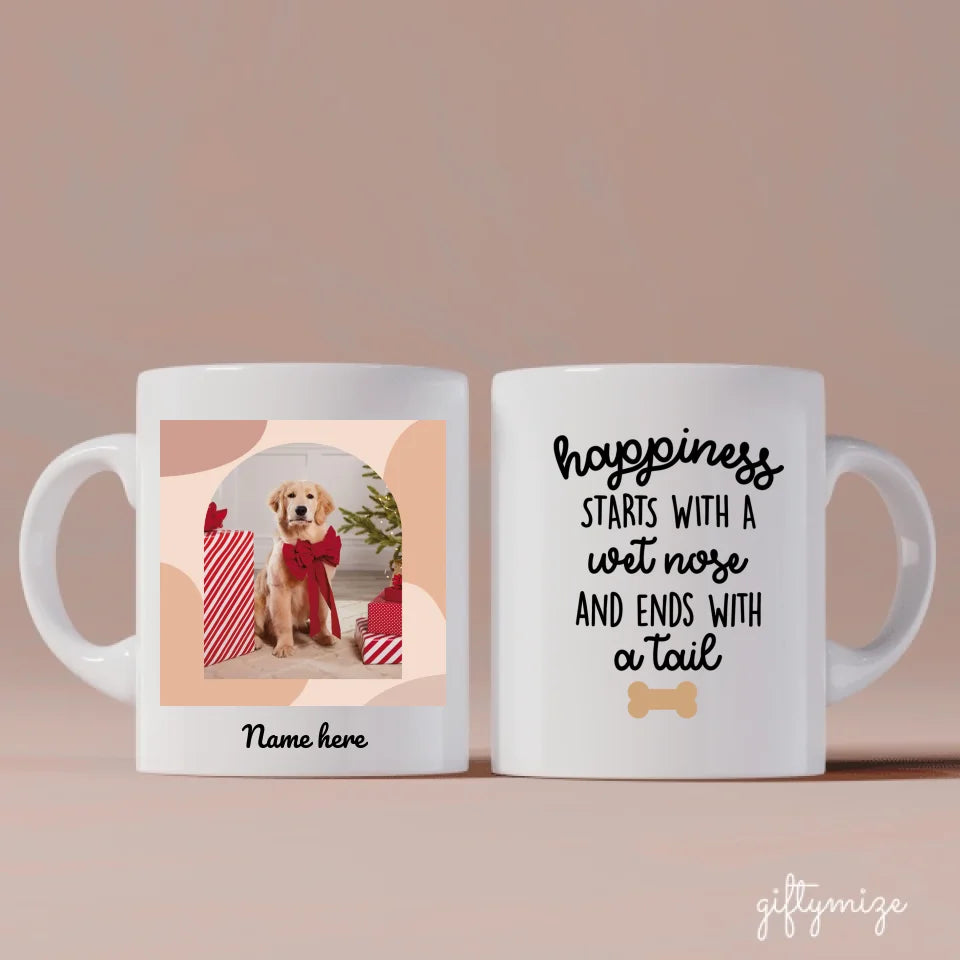 Dog Christmas Gift Personalized Mug - Name, photo, quote can be customized