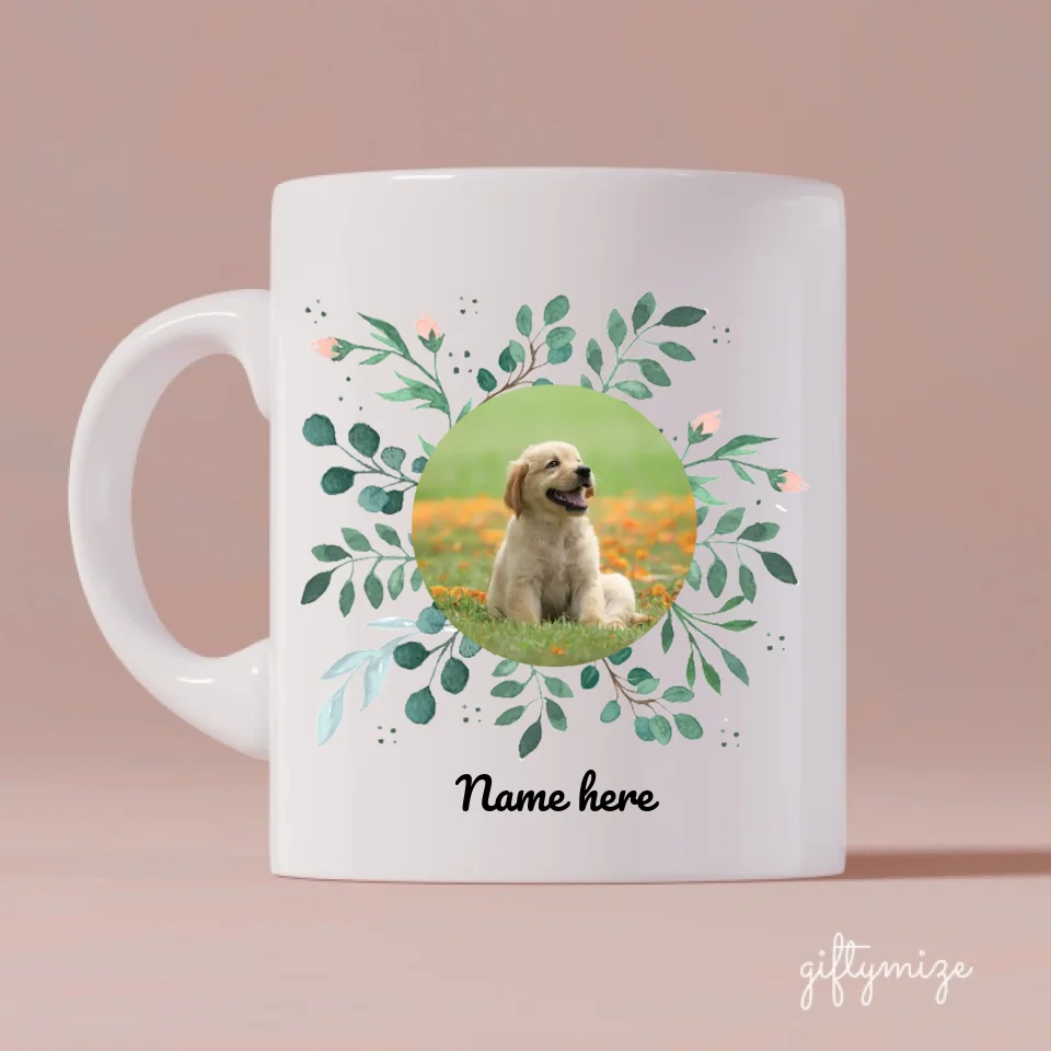 The Dog Is Mine Personalized Mug - Photo, name, dog can be customized