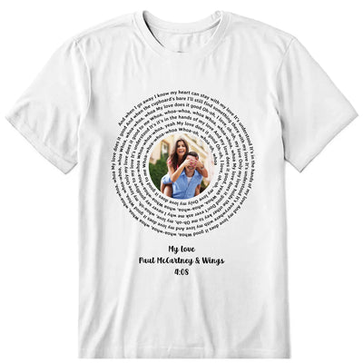 Song For Us Personalized T-Shirt, Hoodie & Sweatshirt - Song, photo, song name, artist name, duration can be customized