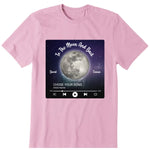 Moon Phase Couple Personalized T-Shirt, Hoodie & Sweatshirt - Moon phase, song, name, text can be customized