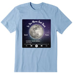 Moon Phase Couple Personalized T-Shirt, Hoodie & Sweatshirt - Moon phase, song, name, text can be customized