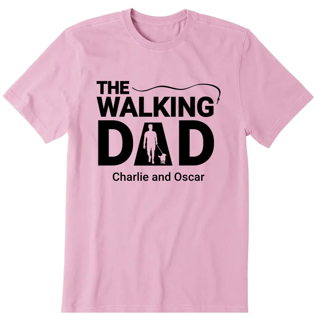 The Walking Dad Personalized T-Shirt, Hoodie & Sweatshirt - Name, background can be customized