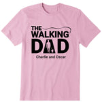 The Walking Dad Personalized T-Shirt, Hoodie & Sweatshirt - Name, background can be customized