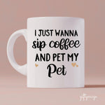 Love My Pet Quote Personalized Mug - Text can be customized