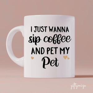 Love My Pet Quote Personalized Mug - Text can be customized