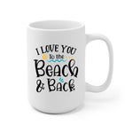 Beach Girl & Dogs Personalized Mug - Name, skin, hair, dog, background, quote can be customized