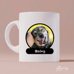Photo with name tag - Personalized dog mug