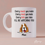 Funny Dog Squad Personalized Mug - Name, Dog and Quote can be customized