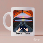 Camping View Partners Personalized Mug - Name, skin, hair, background, quote can be customized