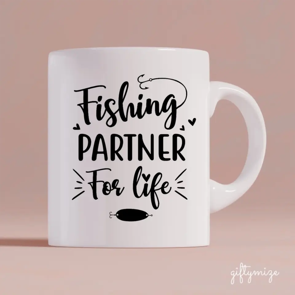 Fishing Woman and Cat Personalized Mug - Name, skin, hair, cat, background, quote can be customized
