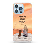 Girl and Dogs - Personalized Phone Case