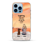 Girl and Dogs - Personalized Phone Case