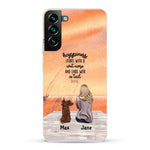 Girl and Dogs - Personalized Phone Case