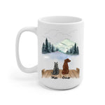 Cats and Dogs Personalized Mug - Name, cat, dog, background, quote can be customized